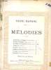 Mélodies - E.B et Cie 60 à 65 -. Henri Duparc -