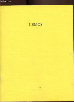 "Exposition ""Luis Lemos"" - 26 avril -2 juin 1990 Galerie Bernard Vidal". Galerie Bernard Vidal