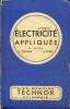 Electricité appliquée pour les C.A.P d'électricité N°334. Chevalier A.,Heiny P., Cluzel R.