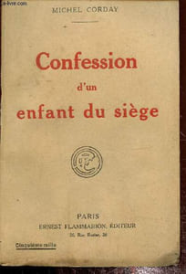 Confession d'un enfant du Siège