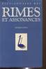 Dictionnaire des rimes et assonances. Louis Armel