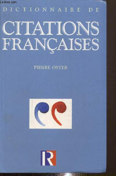 Dictionnaire des citations françaises. Oster Pierre