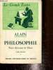 Alain Philosophie, texte choisis pour les classes tome second. Drevet A.