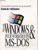 Microsoft windows pour workgroups ms-dos. Microsoft