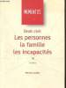 Les personnes, La famille, Les incapacités, 5ème édition. Courbe Patrick