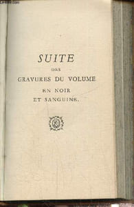 Suites- Suite des gravures du volume en noir et sanguine
