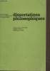 Dissertations philosophiques sixième série 1957-1962- Tome 2 : l'action. Collectif