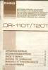 Mode d'emploi casio DR-11OT/ 12OT. Casio