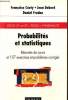 Probalilités et statistique- Rappels de cours & exercices corrigés. Collectif