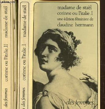 Corinne ou l'Italie Tome 1 et 2 en 2 volumes. Madame de Stael