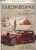 La renaissance, année XIII N° 10,octobre 1930- Les voitures automobiles de 1930- Le carnet d'un curieux. Lapauze Henri, Lenorne A.