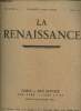 La renaissance, XIII année N° 8, aout 1930- La peinture moderne au Musée de Nantes- Le nu chez les primitifs- Sur un buste de Rude.. Lapauze Henri, ...