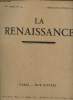 La renaissance, XVe année N° 7-8-9 , juillet aout septembre 1932- Défense de luxe- Pablo Picasso- Paul Manship.. Lapauze Henri, Lenorne A.