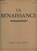 La renaissance, XVe année N° 6, juin 1932 Des peintres de François Richepin- Réflexions sur les salons de 1932.. Lapauze Henri, Lenorne A.