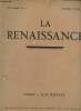 La renaissance, XVIe année N° 1-2, janvier-février 1933. Lapauze Henri, Lenorne A.