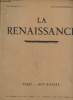 La renaissance, XVe année N° 11-12, novembre, décembre 1932- Les nouveaux grès de la manufacture nationale de Sèvres- L'exposition Goethe à la ...