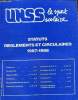 UNSS , le sport scolaire : Statuts réglements et ciculaires 1987-1988 N° 46. Constant Michel