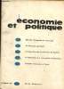 Economie et politique N° 87, octobre 1961. Collectif