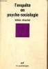 L'enquête en psycho-sociologie. Chaudat Hélène