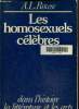 Les homosexuels célèbres dans l'histoire de la littérature et les arts. Rowse A.L.