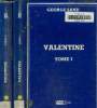 Valentine Tome I et II. Texte en gros caract&egrave;res.. Sand George
