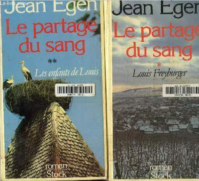 La partage du sang , Tome 1 et 2. Egen Jean