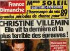 France dimanche N° 2213 , du 30 janvier au 5 février 1989: Christine Villemin, elle vit la dernière et la plus terrible des épreuves!. Collectif