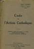 Code de l'action catholique. Abbé Guerry