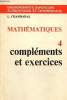 Mathématiques 4 compléments et exercices. Chambadal L.