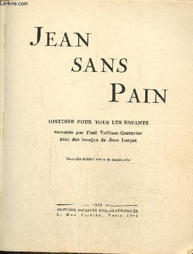 Jean sans pain. Vaillant-Couturier Paul