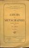 Cours de métagraphie, 4eme édition. Hugon Pierre