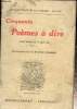 Cinquante poèmes à dire. Collectif