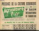 Agriculture et vie N°82, février 1972: Présence de la culture biologique au 9e salon international de l'agriculture.. Collectif