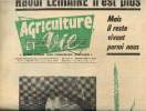 Agriculture et vie N°91, décembre 1972 : Raoul Lemaire n'est plus, mais il reste vivant parmi nous.. Collectif