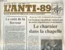 L'anti-89 Bulletin de liaison et de défense des contre-révolutionnaires n°33, juin 1990 : Le cout de la terreur- Le charnier dans la chapelle- ...
