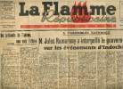 "La flamme républicaine du sud-ouest, 1ère année n0 39, saedi 5 avril 1947 : M.Jules Ramarony a interpellé le gouvernement sur les évènements ...