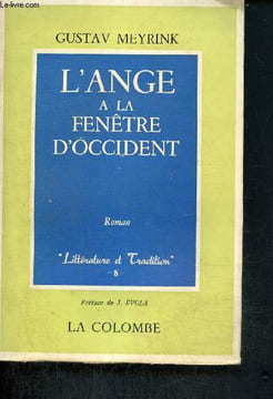 "L'ange à la fenêtre d'Occident (Collection ""Littérature et Tradition"" n°8)". Meyrink Gustav