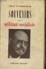 Souvenirs d'un militant socialiste. Vandervelde Emile