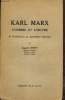 Karl Marx - L'homme et l'oeuvre : du hégélianisme au matérialisme historique (1818-1845). Cornu Auguste