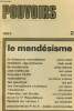 Pouvoirs, revue française d'études constitutionnelles et politiques, n°27 : Le mendésisme : La diaspora mendésiste (Patrick Rotman) / Tradition ...
