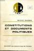 "Constitutions et documents politiques (Collection ""Thémis"")". Duverger Maurice