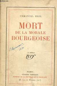Mort de la morale bourgeoise