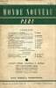 Monde Nouveau Paru, 8e année, n°60-61 : Le communisme et l'Occident (H. Frenay) / Les ressources en énergie de l'Europe occidentale (P. Maillard) / ...
