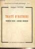 Traité d'Histoire - Première partie : Histoire théorique (Collection de synthèse scientifique, n°1). Sinoir Jacques