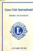 Lions Club International - District 103 Sud-Ouest - Annuaire 1987-1988. Collectif