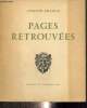 Pages Retrouvées, précédées de deux études sur l'auteur. Detoeuf Auguste, de Tarde Guillaume, Davezac Henry