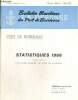 Bulletin Maritime du Port de Bordeaux - Numéro spécial (mars 1967) : Statistiques 1966 établies par la Fédération Maritime du Port de Bordeaux. ...