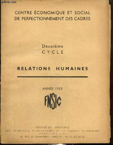 Deuxième cycle - Relations humaines