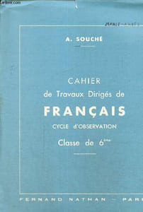 Cahier de Travaux Dirigés de Français - Cycle d'observation - Classe de 6ème
