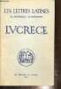 "Lucr&egrave;cre (Chapitre VIII des ""Lettres Latines"")". Morisset R., Thevenot G.